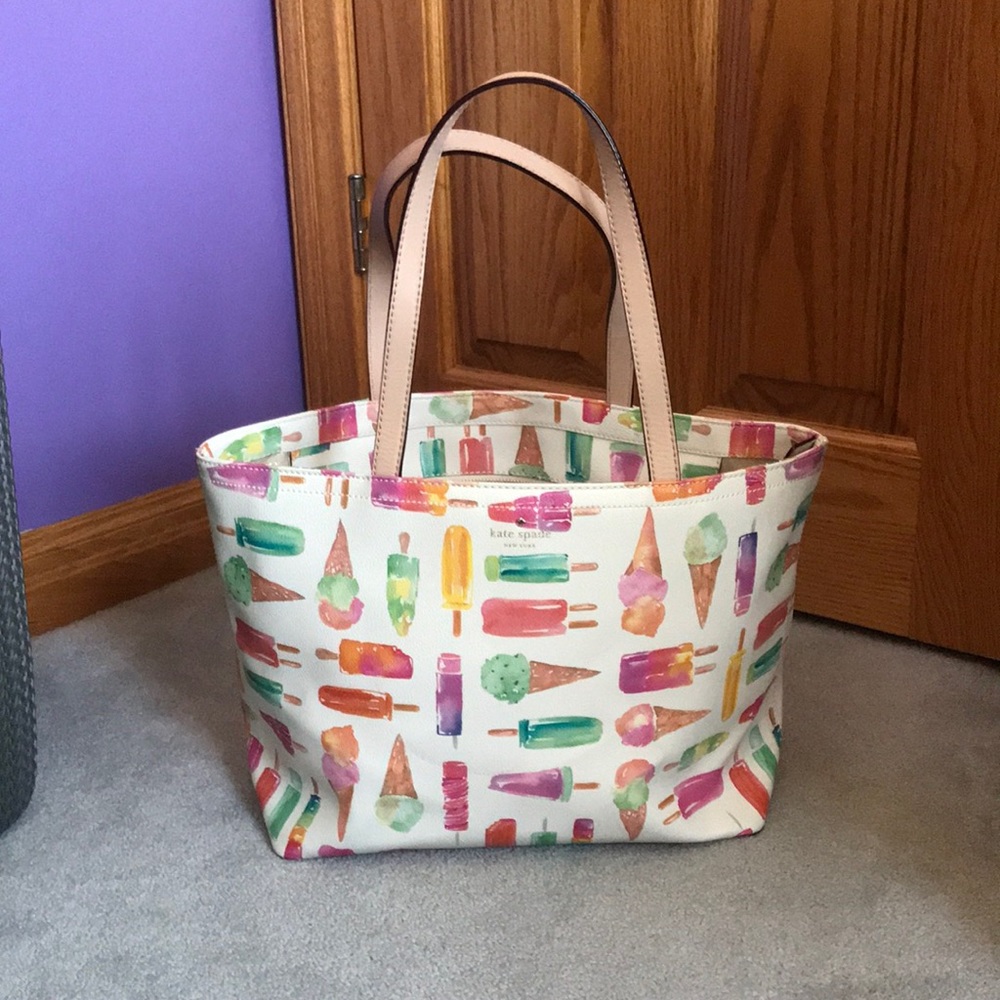 Kate Spade Ice Cream/Popsicle Zip Tote Bag